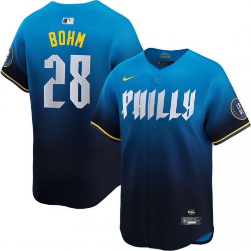 Alec Bohm Philadelphia Phillies Nike 2024 City Connect Limited Player Jersey - Blue