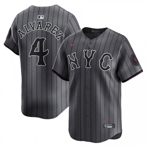 Francisco Alvarez New York Mets Nike 2024 City Connect Limited Player Jersey - Graphite