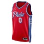 Men's Philadelphia 76ers Tyrese Maxey #0 Jordan Red Swingman NBA Jersey - Icon Edition