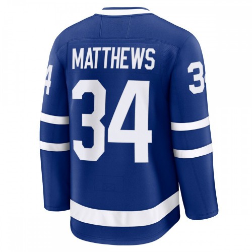 Auston Matthews Toronto Maple Leafs Fanatics Captain Patch Home Premium Jersey - Blue