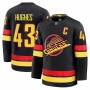 Vancouver Canucks Quinn Hughes #43 Fanatics Black Alternate Premium Jersey