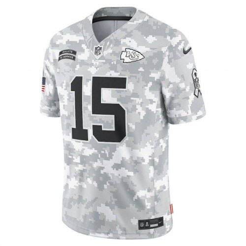 Patrick Mahomes Kansas City Chiefs Nike 2024 Salute to Service Limited Jersey - Arctic Camo