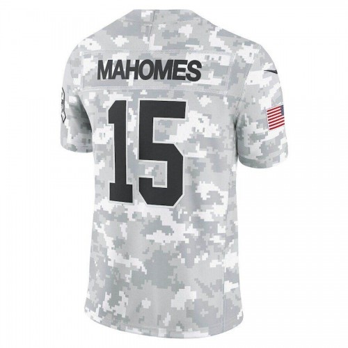 Patrick Mahomes Kansas City Chiefs Nike 2024 Salute to Service Limited Jersey - Arctic Camo