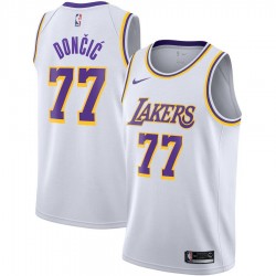 Los Angeles Lakers Youth Nike Association Edition Swingman Jersey - White - Luka Dončić Los Angeles Lakers Youth Nike Association Edition Swingman Jersey - White - Luka Dončić