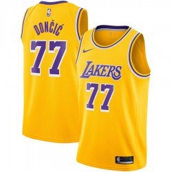 Los Angeles Lakers Youth Nike Icon Edition Swingman Jersey - Gold - Luka Dončić