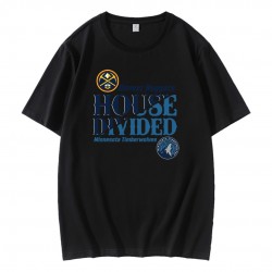 NBA Playoffs Nuggets vs Timberwolves House Divided T-Shirt