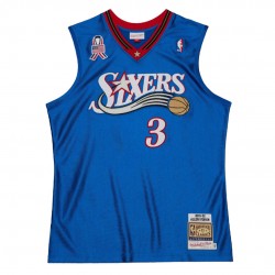 Philadelphia 76ers Allen Iverson #3 Throwback Blue 2001-02 Hardwood Classics Jersey Philadelphia 76ers Allen Iverson #3 Throwback Blue 2001-02 Hardwood Classics Jersey