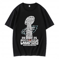 2025 LIX Super Bowl Champions Philadelphia Eagles NFL Trophy T-Shirt 2025 LIX Super Bowl Champions Philadelphia Eagles NFL Trophy T-Shirt