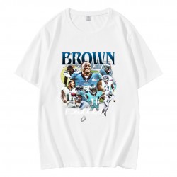 Vintage 90s A J Brown Eagles Football Super Bowl Champions T-Shirt