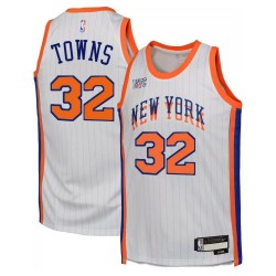 Karl-Anthony Towns New York Knicks Nike Unisex 2024/25 Swingman Player Jersey - City Edition - White Karl-Anthony Towns New York Knicks Nike Unisex 2024/25 Swingman Player Jersey - City Edition - White