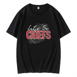 Let’s Go Chiefs Football Leopard T-Shirt