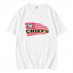 Retro Chiefs Football US Flag T-Shirt Retro Chiefs Football US Flag T-Shirt