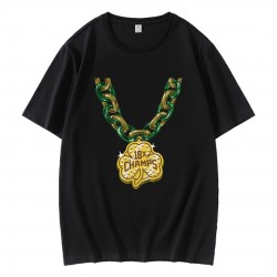 Boston Basketball 18 Champs Shamrock Chain T-Shirt