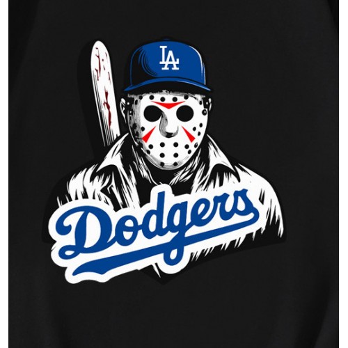 Jason Voorhees LA Dodgers Baseball T-Shirt Jason Voorhees LA Dodgers Baseball T-Shirt