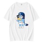 Bluey LA Dodgers Baseball Cartoon T-Shirt Bluey LA Dodgers Baseball Cartoon T-Shirt