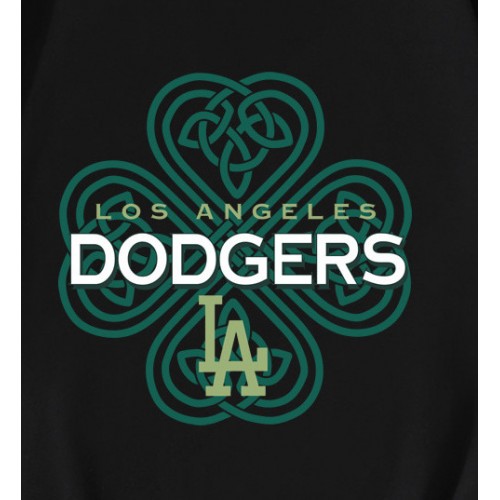 Los Angeles Dodgers Fanatics Kelly Green Celtic Luck T-Shirt Los Angeles Dodgers Fanatics Kelly Green Celtic Luck T-Shirt