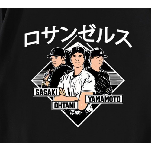 Los Angeles Dodgers Ohtani Yamamoto Sasaki T-Shirt Los Angeles Dodgers Ohtani Yamamoto Sasaki T-Shirt