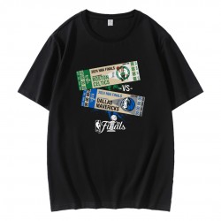Celtics Mavericks 2024 NBA Finals Dueling Ticket T-Shirt