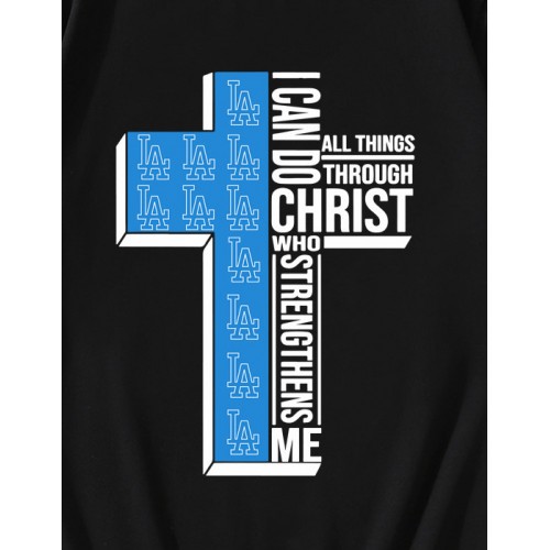 Los Angeles Dodgers I Can Do Christ All Things T-Shirt Los Angeles Dodgers I Can Do Christ All Things T-Shirt