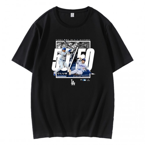 Los Angeles Dodgers Shohei Ohtani 50/50 Club T-Shirt Los Angeles Dodgers Shohei Ohtani 50/50 Club T-Shirt
