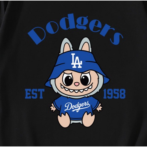 Labubu Los Angeles Dodgers Softball EST 1958 T-Shirt Labubu Los Angeles Dodgers Softball EST 1958 T-Shirt