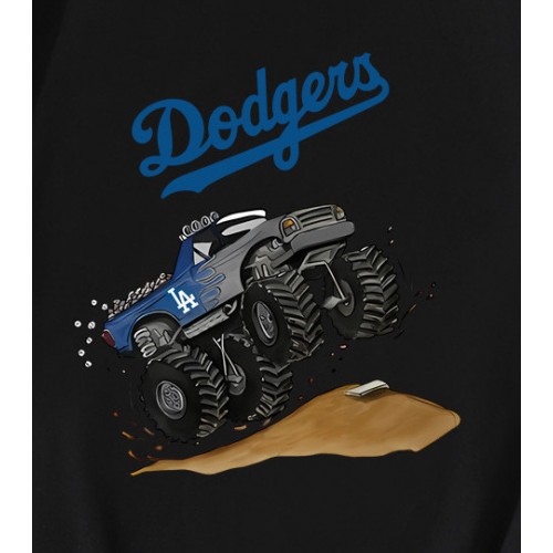 Los Angeles Dodgers Monster Truck Baseball Team T-Shirt Los Angeles Dodgers Monster Truck Baseball Team T-Shirt