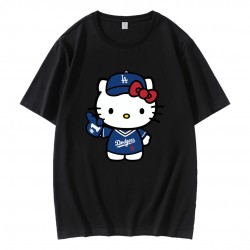 Cute Hello Kitty Baseball LA Dodgers T-Shirt Cute Hello Kitty Baseball LA Dodgers T-Shirt