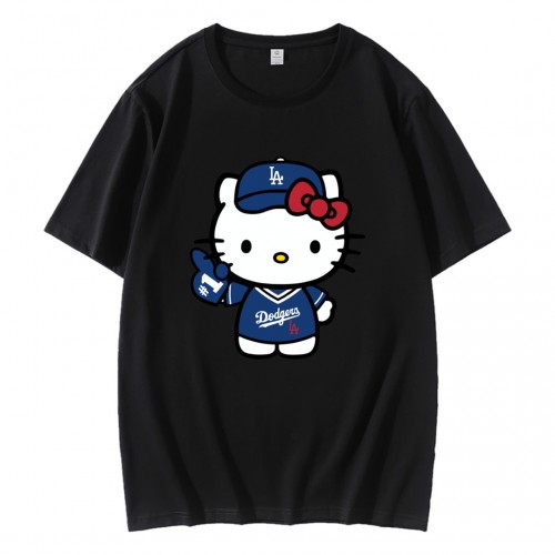 Cute Hello Kitty Baseball LA Dodgers T-Shirt Cute Hello Kitty Baseball LA Dodgers T-Shirt