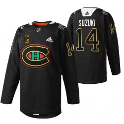 Montreal Canadiens Nick Suzuki Black History Night Warmup Jersey
