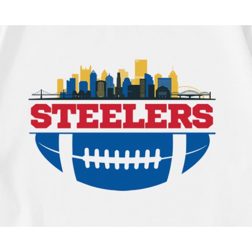 NFL Steelers Football Skyline   T-Shirt
