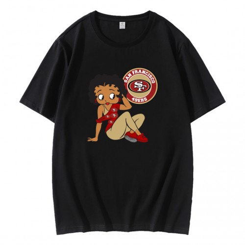 Betty Boop San Francisco 49ers Logo T-Shirt Betty Boop San Francisco 49ers Logo T-Shirt