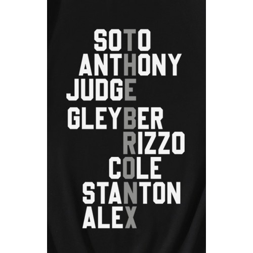 New York Yankees Baseball Player Namer T-Shirt New York Yankees Baseball Player Namer T-Shirt