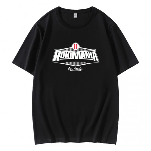 Rokimania Roki Sasaki 11 Los Angeles Dodgers Baseball T-Shirt Rokimania Roki Sasaki 11 Los Angeles Dodgers Baseball T-Shirt
