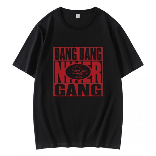 Bang Bang Niner Gang 49ers Football  T-Shirt