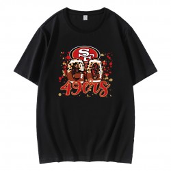 Go 49ers Leopard Pattern T-Shirt
