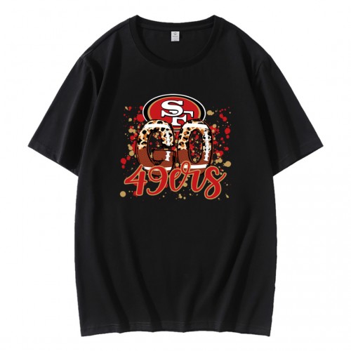 Go 49ers Leopard Pattern T-Shirt Go 49ers Leopard Pattern T-Shirt