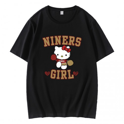Kitty Niners Girl San Francisco 49ers T-Shirt Kitty Niners Girl San Francisco 49ers T-Shirt