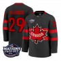 Canada Nathan MacKinnon 2025 Black Hockey Team 4 Nations Face-Off Jersey Canada Nathan MacKinnon 2025 Black Hockey Team 4 Nations Face-Off Jersey