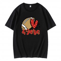 49ers Football Heart T-Shirt