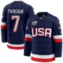 Brady Tkachuk USA 2025 Navy 4 Nations Face-Off Jersey Brady Tkachuk USA 2025 Navy 4 Nations Face-Off Jersey