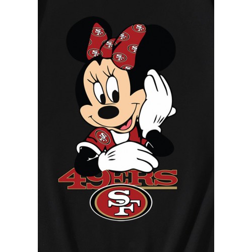 Minnie Mouse San Francisco 49ers Football T-Shirt Minnie Mouse San Francisco 49ers Football T-Shirt