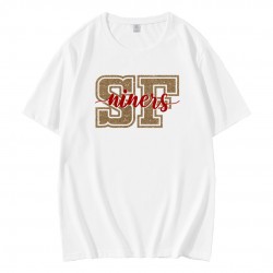 Glitter SF Niners 49ers Football T-Shirt