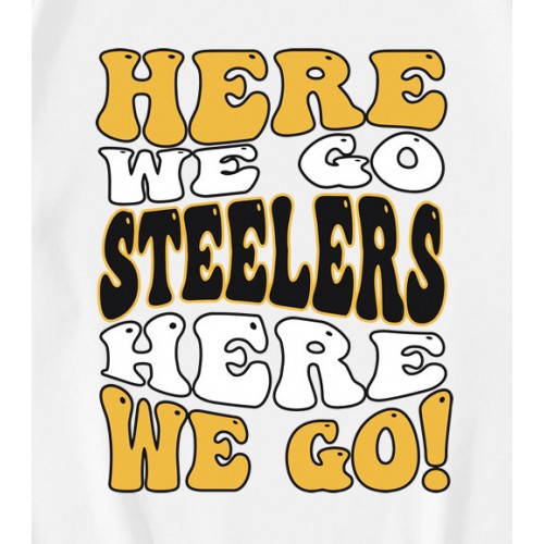 Here We Go Steelers NFL Football   T-Shirt