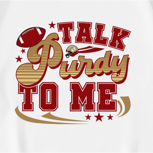 Retro Talk Purdy To Me 49ers NFL T-Shirt Retro Talk Purdy To Me 49ers NFL T-Shirt