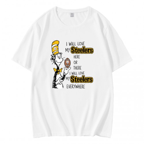 I Will Love My Steelers Here Or There  T-Shirt