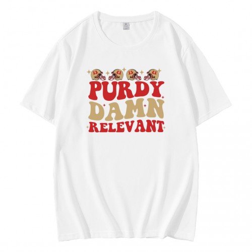 Purdy Damn Relevant 49ers Player T-Shirt Purdy Damn Relevant 49ers Player T-Shirt