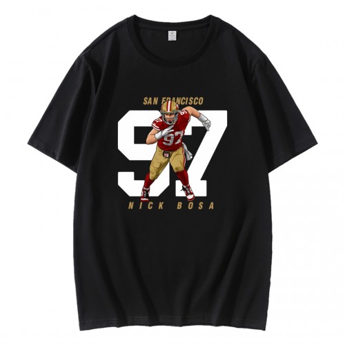 Nick Bosa 97 San Francisco 49ers NFL Player T-Shirt Nick Bosa 97 San Francisco 49ers NFL Player T-Shirt