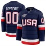 USA 2025 Navy 4 Nations Face-Off Custom Jersey USA 2025 Navy 4 Nations Face-Off Custom Jersey