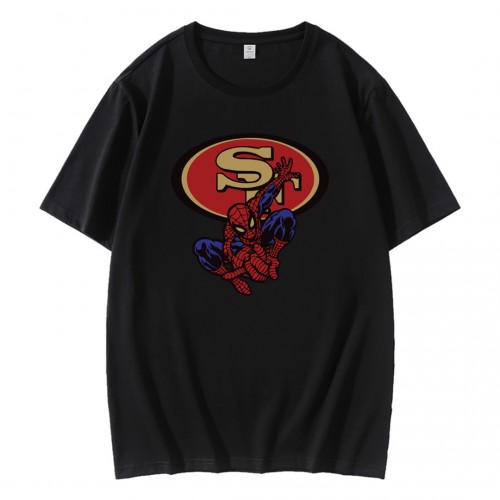 Spiderman San Francisco 49ers T-Shirt Spiderman San Francisco 49ers T-Shirt