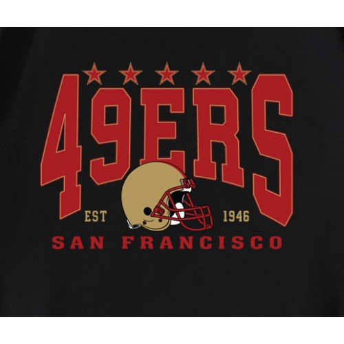 San Francisco 49ers 1946 Helmet Stars T-Shirt San Francisco 49ers 1946 Helmet Stars T-Shirt